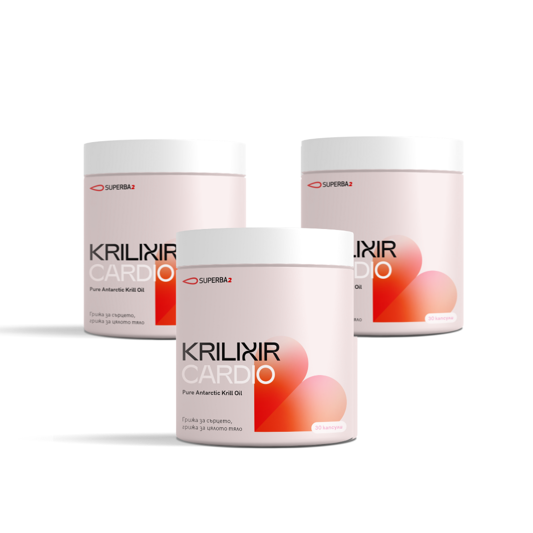 Krilixir Cardio - σετ 3 πακέτων